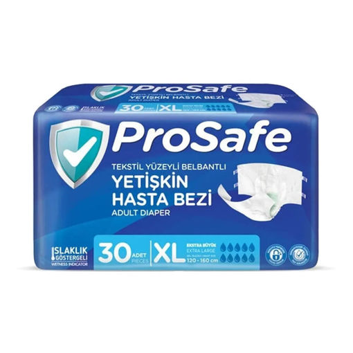 ProSafe Belbantlı Yetişkin Hasta Bezi XL Beden 30 Adet nin resmi