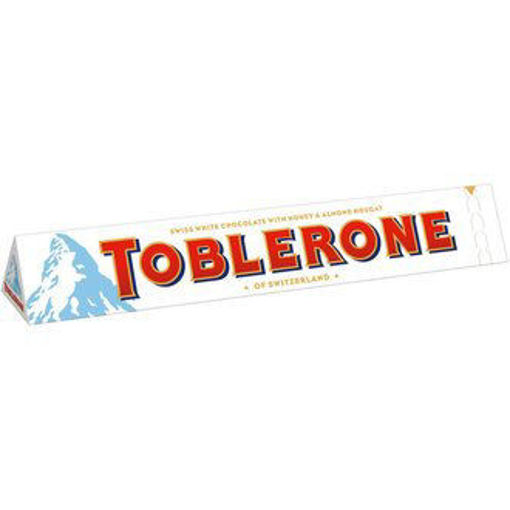 Toblerone Beyaz Çikolata 100 gr nin resmi