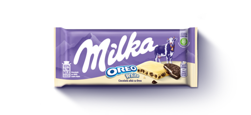 Milka Tablet Beyaz Oreolu Çikolata nin resmi