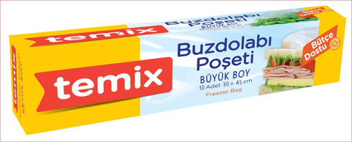 Temix Büyük Boy Buz Dolabı Poşeti 10 Adet nin resmi