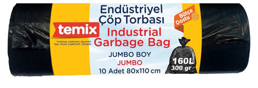 Temix Jumbo Boy Çöp Torbası 10 Adet nin resmi