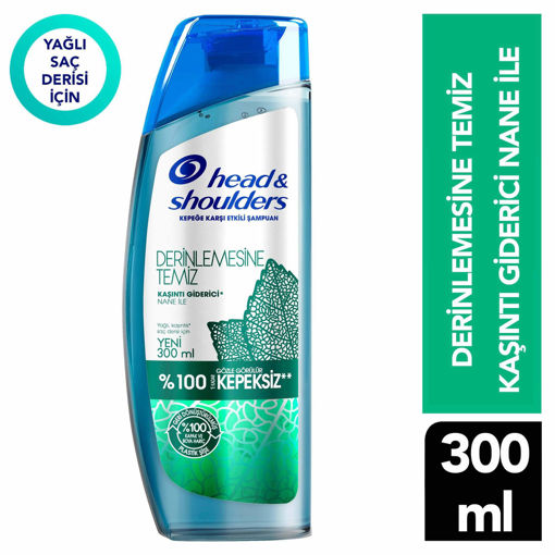 Head&Shoulders Derinlemesine Temiz Kaşıntı Giderici Nane 300ML nin resmi