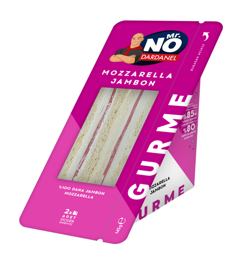 Mister No Gurme Mozzerella Jambon 145 Gr nin resmi