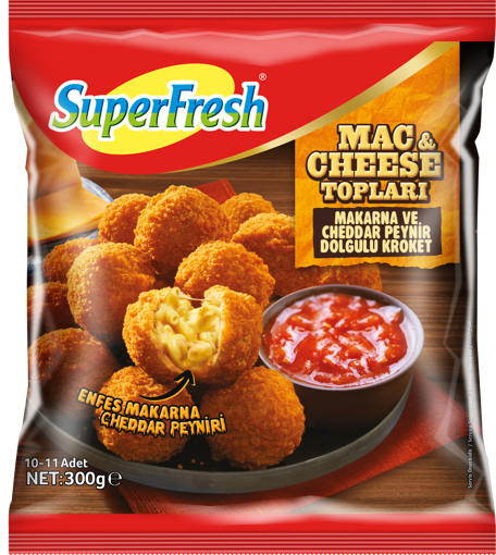 SuperFresh Mac&Cheese Topları 300 Gr nin resmi