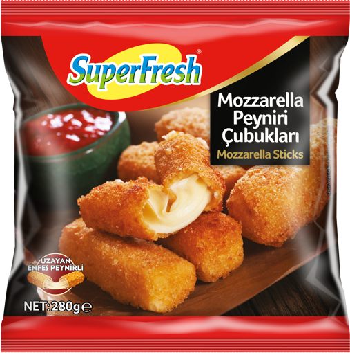 SuperFresh Mozeralla Çubukları 280 Gr nin resmi