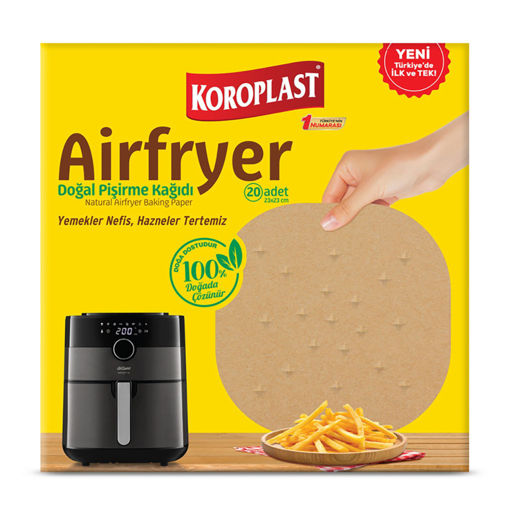 Koroplast Airfryr Pişirime Kağıdı Doğal nin resmi
