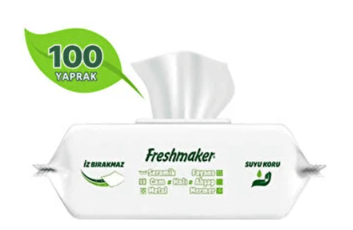 FreshMaker Yüzey Temizlik Havlusu 100'lü nin resmi