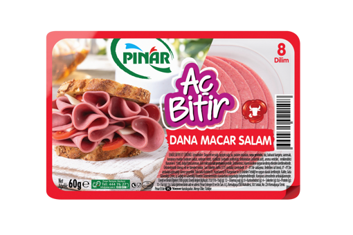 Pınar Aç Bitir Fıstıklı Dana Macar Salam 50 Gr nin resmi