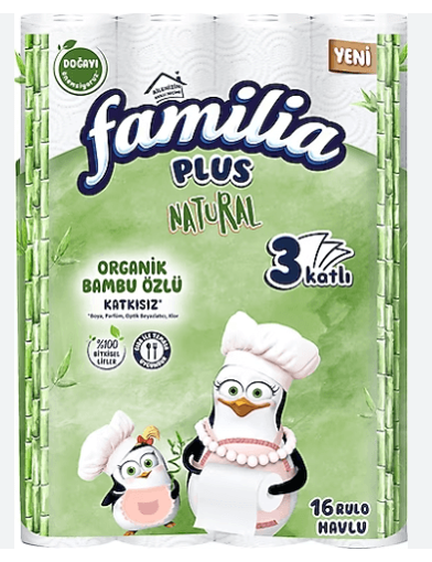 Familia Plus Coconut Özlü Kağıt Havlu 16'lı nin resmi