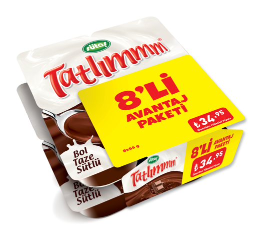 Sütaş Tatlımmm Çikolatalı 8*65 GR nin resmi