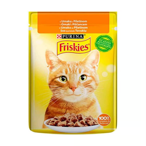 Friskies Yaş Kedi Maması Tavuklu 85 Gr nin resmi