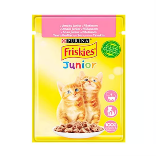 Friskies Yavru Kedi Yaş Mama Tavuklu 85 Gr nin resmi