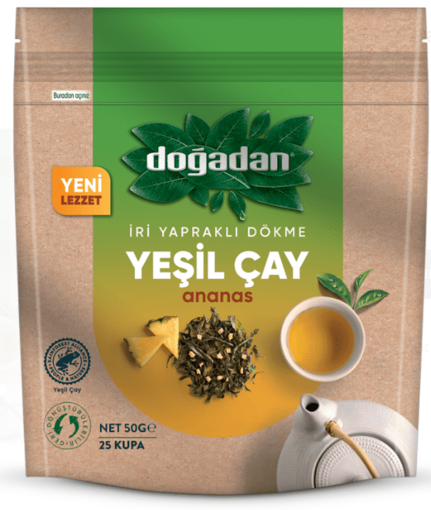 Doğadan Ananaslı Yeşil Çay 50 Gr. nin resmi