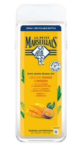 Le Petit Marseillais Lpm Organik Mango&Çarkıfelek Meyvesi  Duş Jeli 400 Ml nin resmi