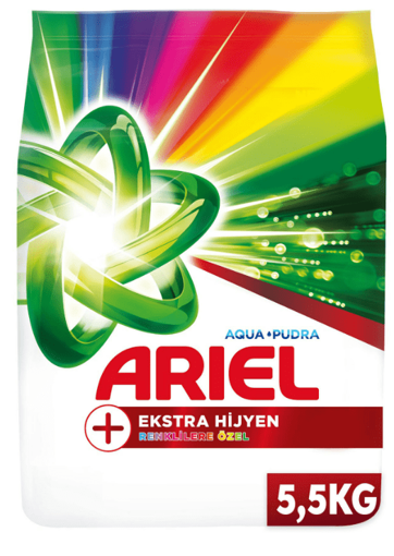 Ariel Oxi Extra Hijyen Renkliler Toz Deterjan 5,5 kg nin resmi