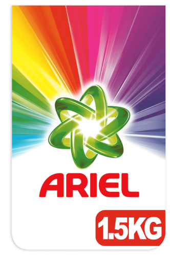 Ariel Parlak Renkler Renkliler İçin Toz Çamaşır Deterjanı 1,5 Kg nin resmi