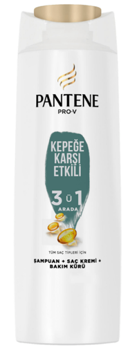 Pantene Kepeğe Karşı Etkili 3'ü1 Arada Şampuan 350 Ml nin resmi