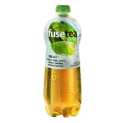 Fuse Tea Naneli Yeşil Çaylı Misket Limonlu Aromalı İçecek 1 Lt nin resmi
