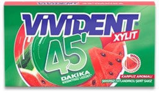 Vivident 45 Dk Karpuz Aromalı Sakız nin resmi