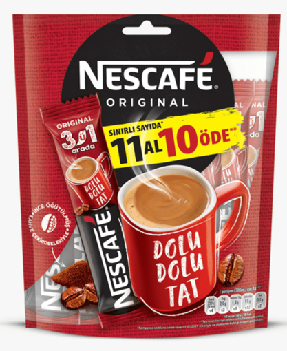 Nescafe 3'Ü 1 Arada 11 Al 10 Öde nin resmi