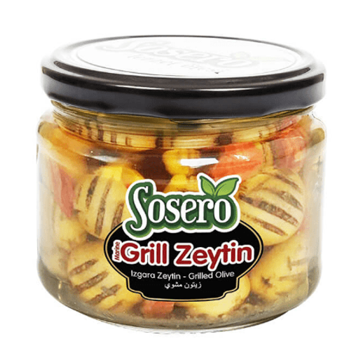 Sosero Grill Izgara Zeytin Cam Kavanoz 290 Gr nin resmi