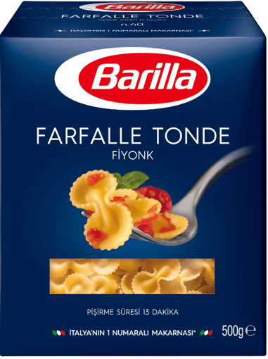 Barilla Farfalle Tonde (Fiyonk) Makarna 500 Gr nin resmi