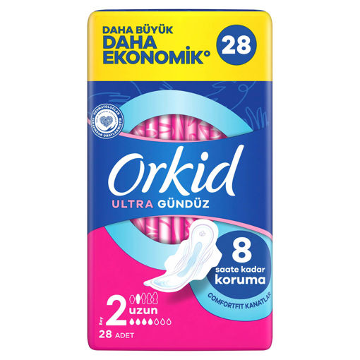 Orkid Ultra Ekstra Dörtlü Paket Uzun 28 Adet nin resmi