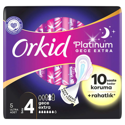 Orkid Platinum Tekli Paket Gece Ekstra 5 Adet nin resmi