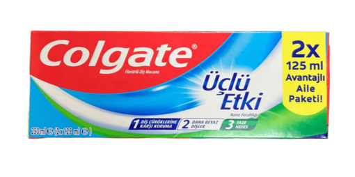 Colgate Üçlü Etki 2x125 Ml nin resmi