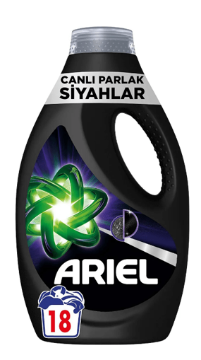 Ariel Canlı Parlak Siyahlar 18 Yıkama Sıvı Çamaşır Deterjanı nin resmi