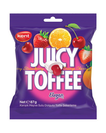 Kent Juicy Toffe Meyve Sulu Şekerleme 85 Gr nin resmi