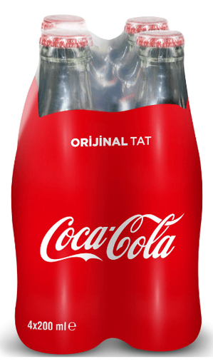 Coco Cola Cam Şişe 4*200Ml nin resmi