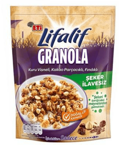 Eti Lifalif Granola Puffed Kakao 160 Gr nin resmi