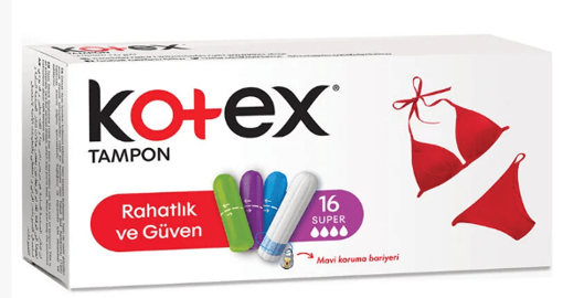 Kotex Tampon Süper 16'lı nin resmi