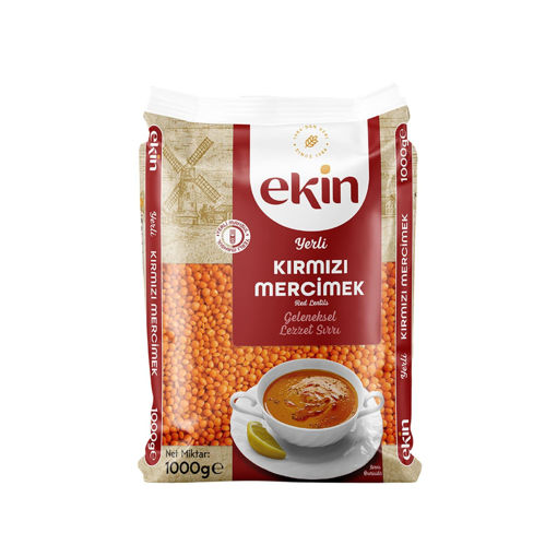 Ekin Kırmızı Mercimek Orta Yağlı 1 Kg nin resmi