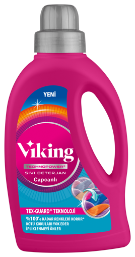 Viking Technopower Capcanlı Sıvı Çamaşır Deterjanı 1.4 L nin resmi