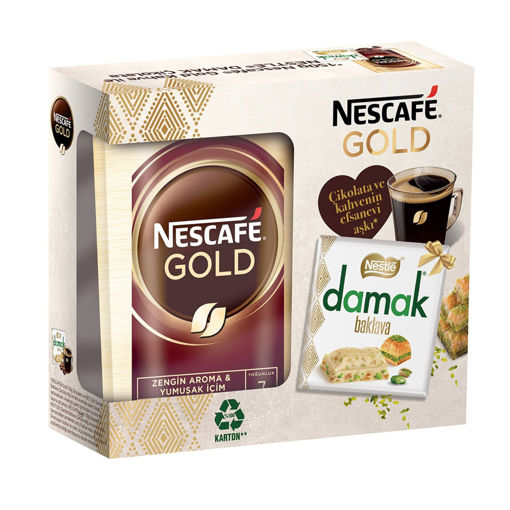 Nescafe Gold 150 Gr +Damak Baklava 60 Gr Hediye nin resmi