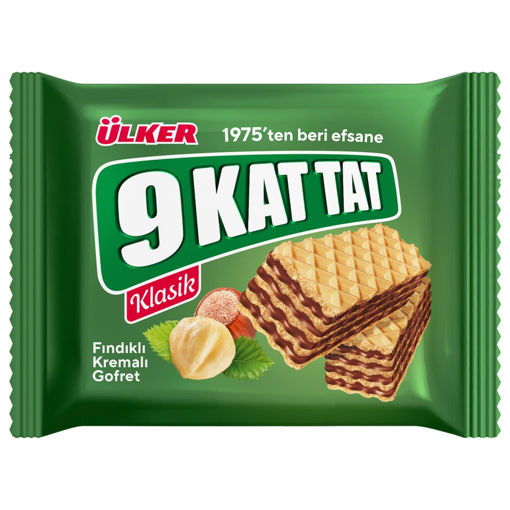 9 Kat Tat Fındıklı Gofret 39 Gr nin resmi