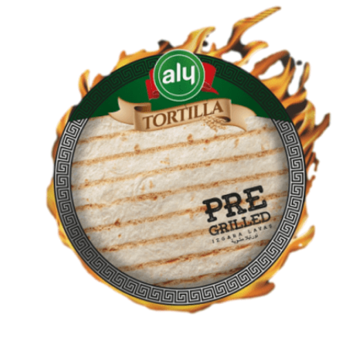 Aly Izgara Tortilla Lavaş 25 cm 8'li 520 gr nin resmi