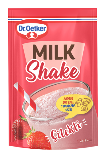 Dr.Oetker Çilekli Milkshake Toz İçecek 26 Gr nin resmi