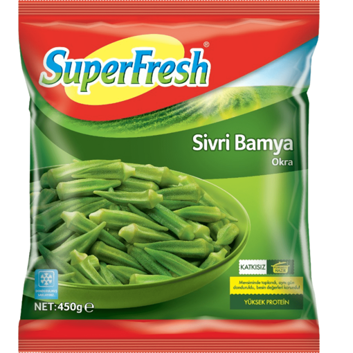 Super Fresh Bamya Sivri 450Gr*16 Domatessiz nin resmi