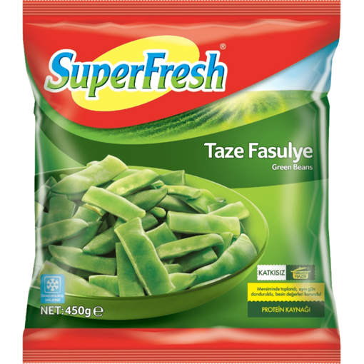 Super Fresh Taze Fasulye 450Gr*16 Domatessiz nin resmi