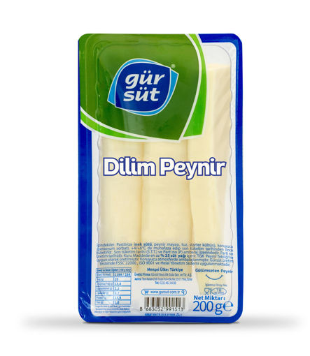 Gürsüt Dilim Peyniri 200Gr nin resmi