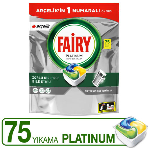 Fairy Bulaşık Makinası Platinium Tablet 75'li nin resmi