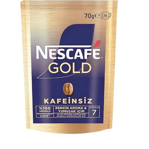 Nescafe Gold Kafeinsiz Doypack 70Gr nin resmi