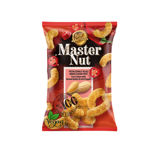 Master Nut Fıstık Ezmeli A.Biber Mısır Cipsi 165Gr nin resmi