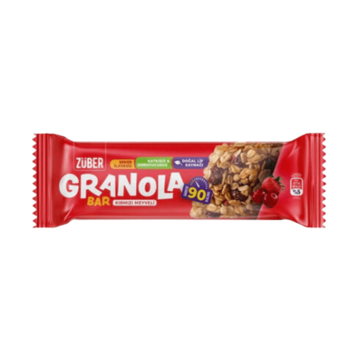 ZÜBER Granola Bar Orman Meyveli 25g nin resmi