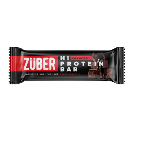 ZÜBER Kakaolu Hi-Protein Bar 45g nin resmi