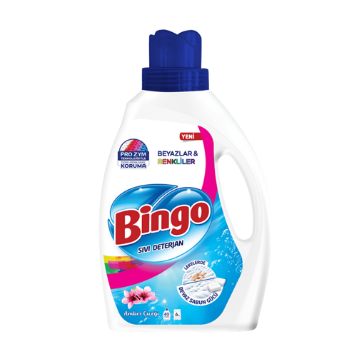 Bingo Sıvı Deterjan Amber 40 Yıkama 2600Ml nin resmi