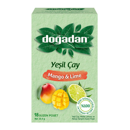 Doğadan Mango&Lime 18'Li Yeşil Çay nin resmi